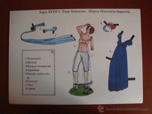 Coleccionismo recortables: HISTORIA DEL TRAJE - Foto 1