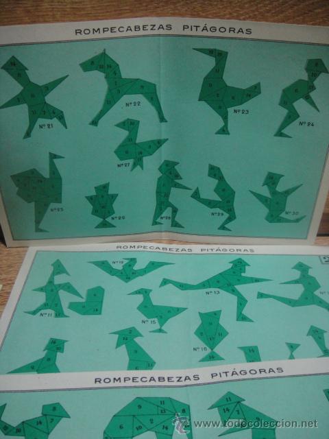 Coleccionismo recortables: rompecabezas pitagoras - Foto 3