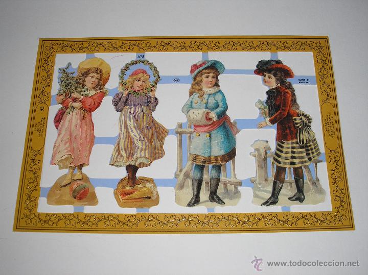Coleccionismo recortables: Recortables troquelados ingleses - Foto 1