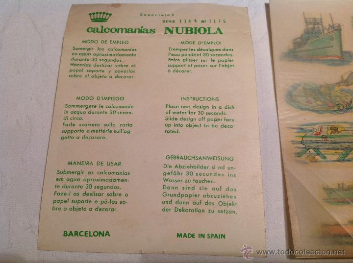 Coleccionismo recortables: Calcomanias NUBIOLA - Foto 3