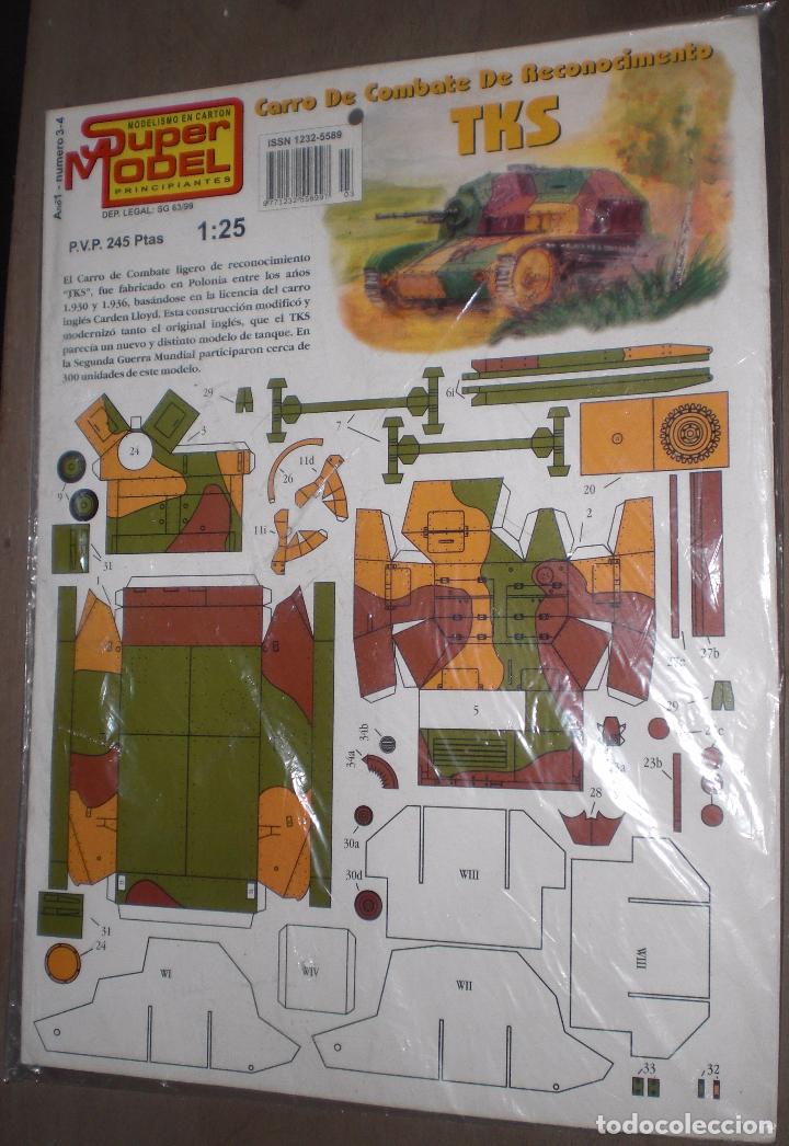Coleccionismo recortables: Recortable tanque polaco TKS - Foto 1