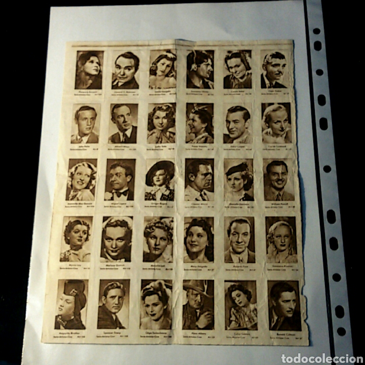 Coleccionismo recortables: Recortable ARTISTOS CINE - Foto 1