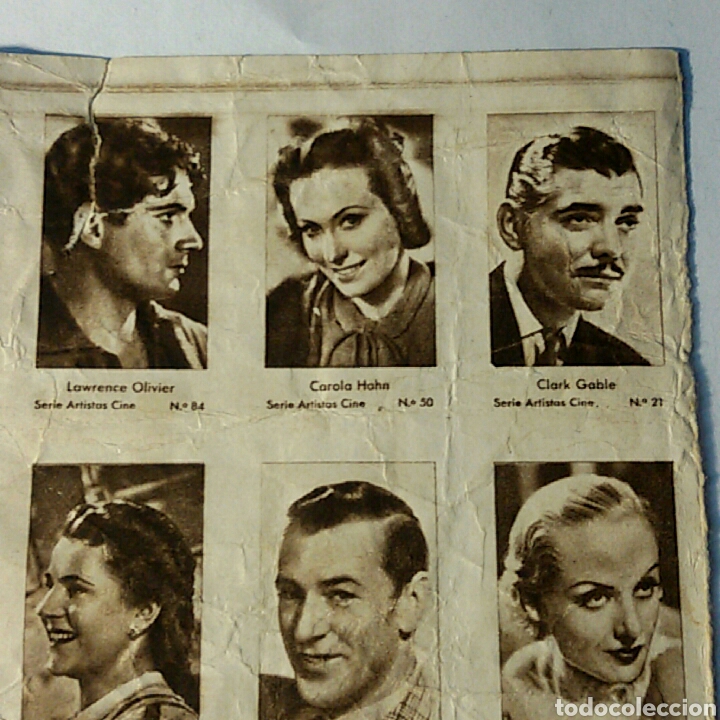 Coleccionismo recortables: Recortable ARTISTOS CINE - Foto 2