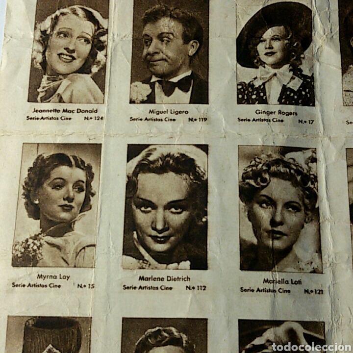 Coleccionismo recortables: Recortable ARTISTOS CINE - Foto 3