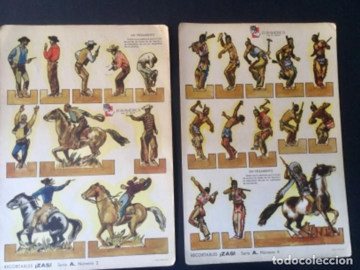 Coleccionismo recortables: Recortables ZAS indios y vaqueros. A&ntilde;os 60 - Foto 1