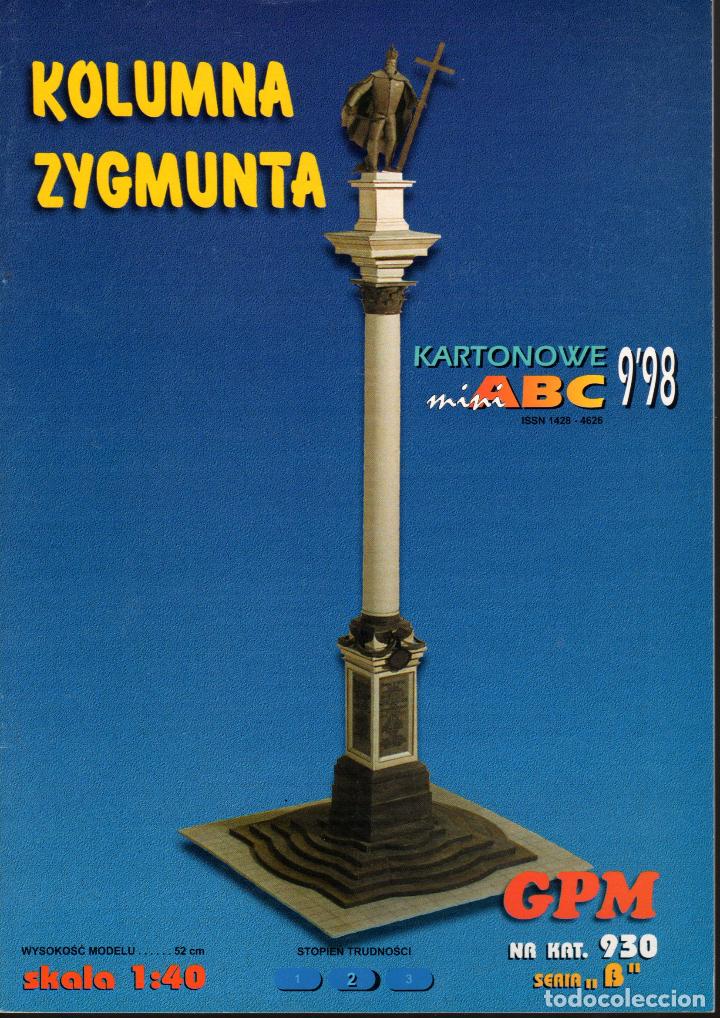 Coleccionismo recortables: RECORTABLE COLUMNA ZYGMUNTA. - Foto 1