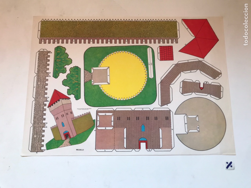Coleccionismo recortables: LAMINA RECORTABLE CASTILLO - Foto 1