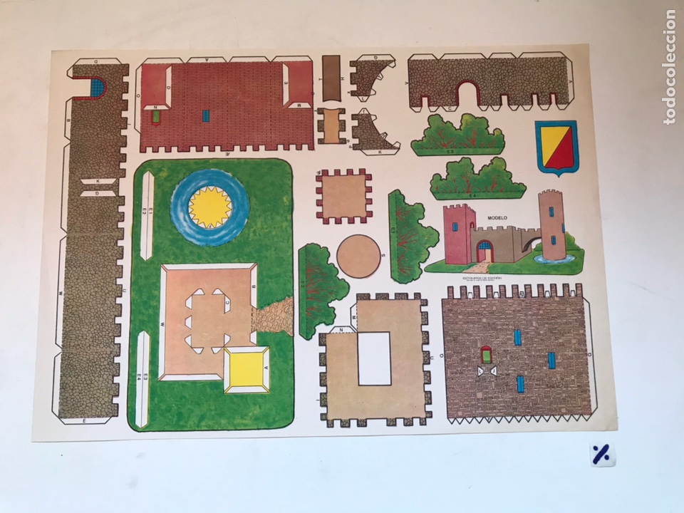 Coleccionismo recortables: LAMINA RECORTABLE CASTILLO 4 - Foto 1