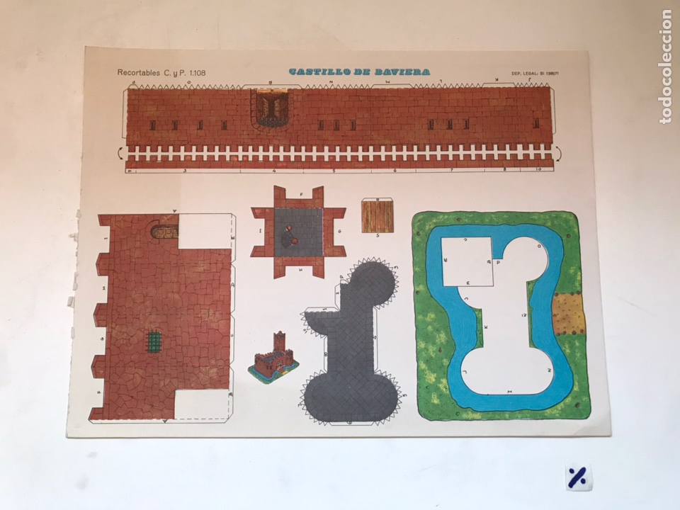 Coleccionismo recortables: LAMINA RECORTABLE CASTILLO DE BAVIERA - Foto 1
