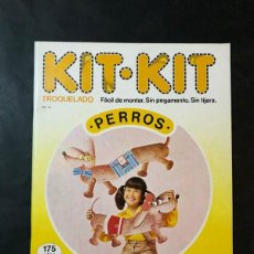 Coleccionismo Recortables: PERROS / KIT KIT Nº 19 / TROQUELADO - PARA MONTAR Y JUGAR /ARGOS VERGARA 1980 /SIN USAR. Lote 251957035