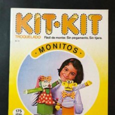 Coleccionismo Recortables: MONITOS / KIT KIT Nº 24 / TROQUELADO - PARA MONTAR Y JUGAR /ARGOS VERGARA 1980 /SIN USAR. Lote 251956580