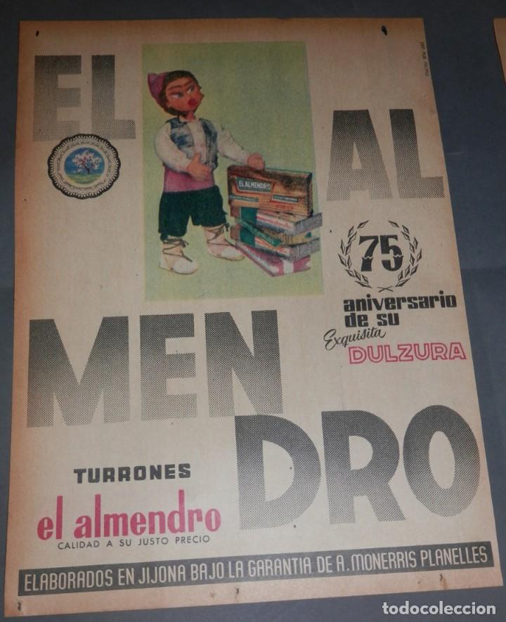 Coleccionismo recortables: HOJA COM PUBLICIDAD DE LA MARCA DE TURRONES EL ALMENDRO - Foto 1