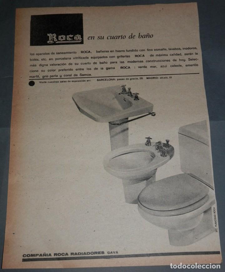 Coleccionismo recortables: HOJA COM PUBLICIDAD DE LA MARCA ROCA - Foto 1