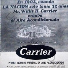 Coleccionismo Recortables: ANTIGUA PUBLICIDAD CLIPPING AIRE ACONDICIONADO CARRIER 1970. Lote 340052338