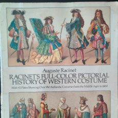 Coleccionismo Recortables: AUGUSTE RACINET RACINETS FULL-COLOR PICTORIAL HISTORY OF WESTERN COSTUME