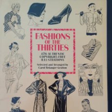 Coleccionismo Recortables: FASHION OF THE THIRTIES 476 AUTHENTIC COPYRIGHT FREE ILLUSTRATIONS
