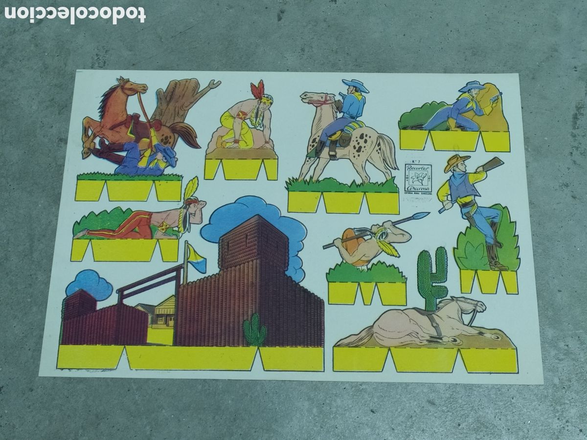 Coleccionismo recortables: RECORTABLE AZUCENA - OESTE N&ordm; 7 - Foto 1
