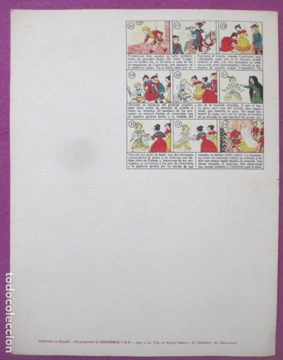 Coleccionismo recortables: RECORTABLE EDICIONES TBO LA CENICIENTA E. GRANADOS - Foto 3