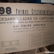 Coleccionismo Recortables: RECORTABLE 98 FORMAS CRISTALOGRÁFICAS DESARROLLADAS EN CARTULINA CELSO AREVALO
