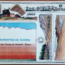 Coleccionismo Recortables: RECORTES CONSTRUCCIONES COSTALES - GALVEZ DIBUJANTE INSTRUMENTOS DE GUERRA Nº 2 - RECO-403 ,2