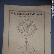 Coleccionismo Recortables: EL RELOJ DE SOL. FERNANDO SERRA MOLINS. SEIX Y BARRAL. BARCELONA, AÑOS 30-40