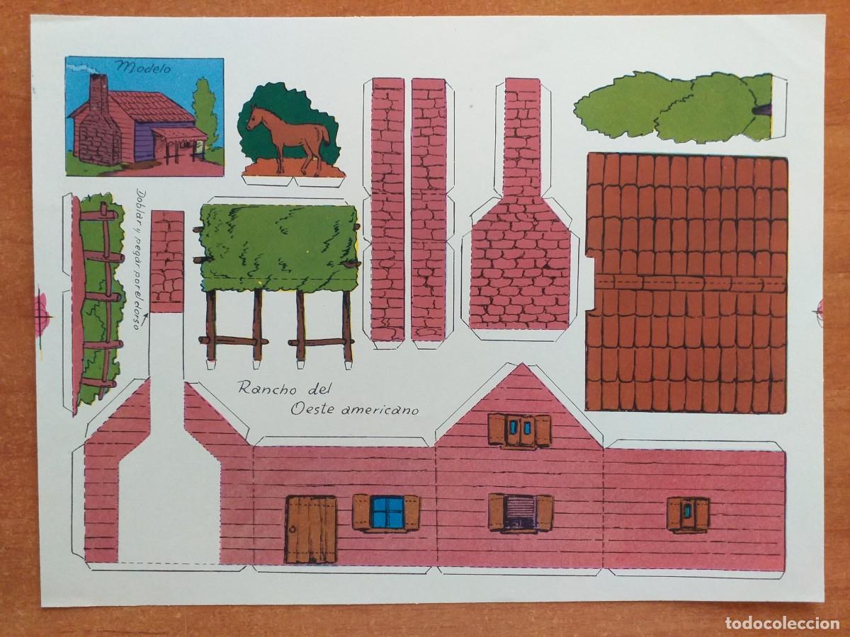 Coleccionismo recortables: RECORTABLE RANCHO DEL OESTE AMERICANO - Foto 1