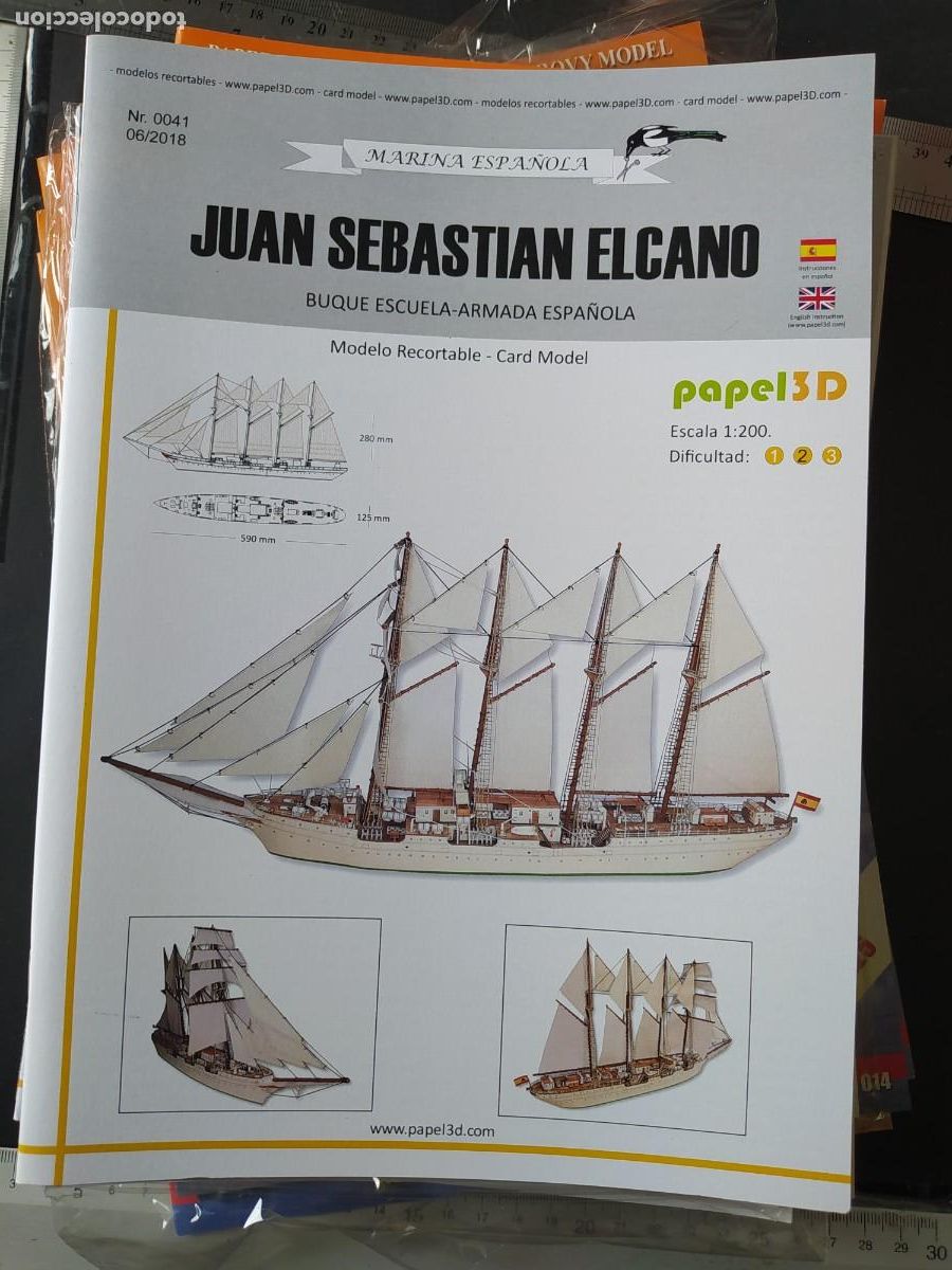 Coleccionismo recortables: Juan Sebastian Elcano - Foto 1