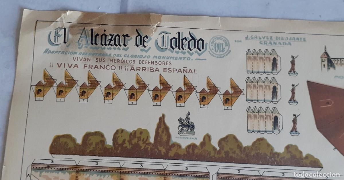 Coleccionismo recortables: Recortable - El alc&aacute;zar de Toledo - Foto 4