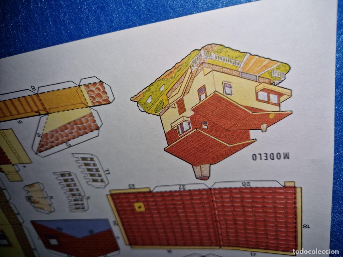 Coleccionismo recortables: RECORTABLE CASA EN DECLIVE - 34 x24cm - Foto 2