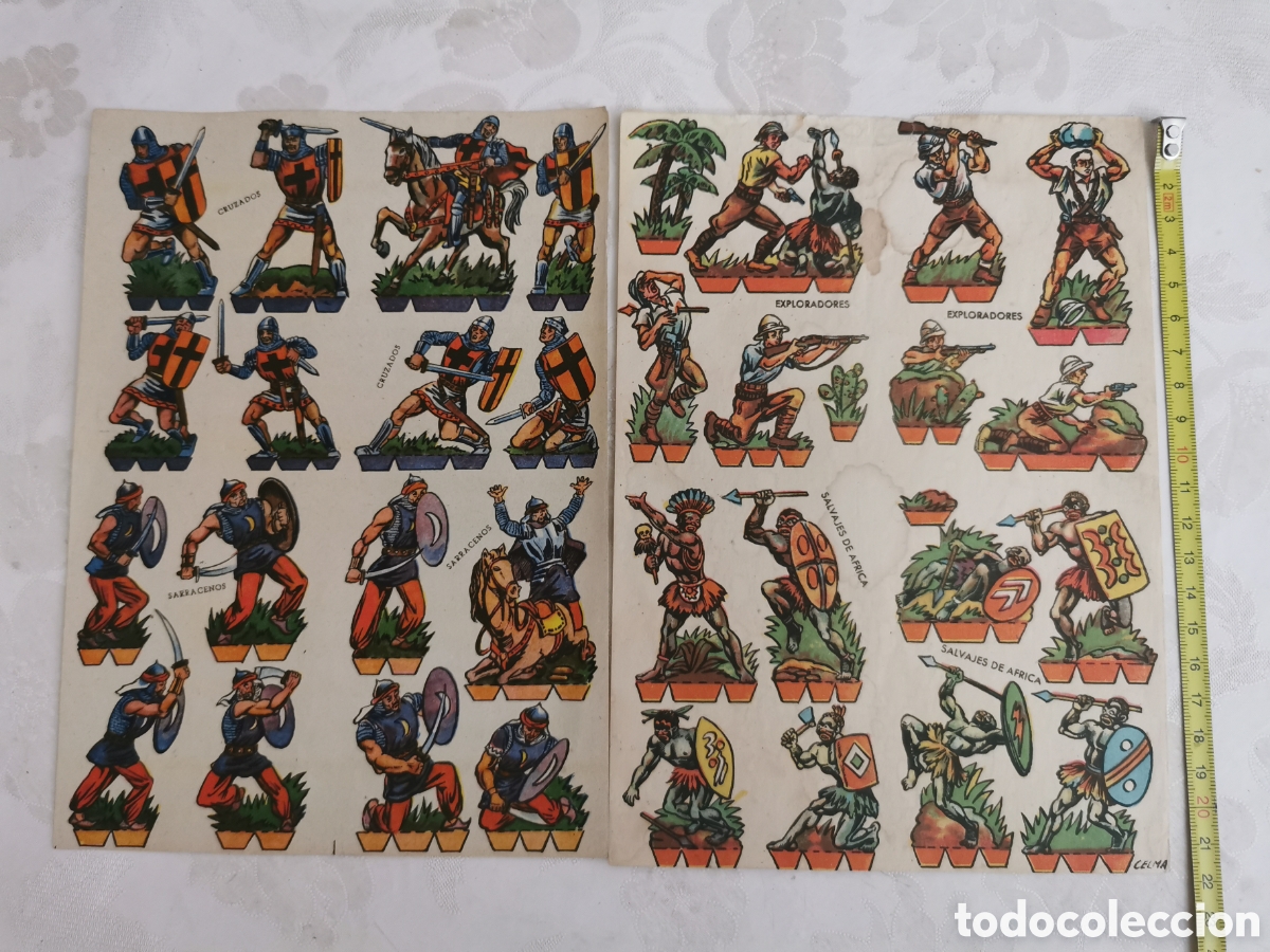 Coleccionismo recortables: 8 l&aacute;minas de recortables variados - Foto 2