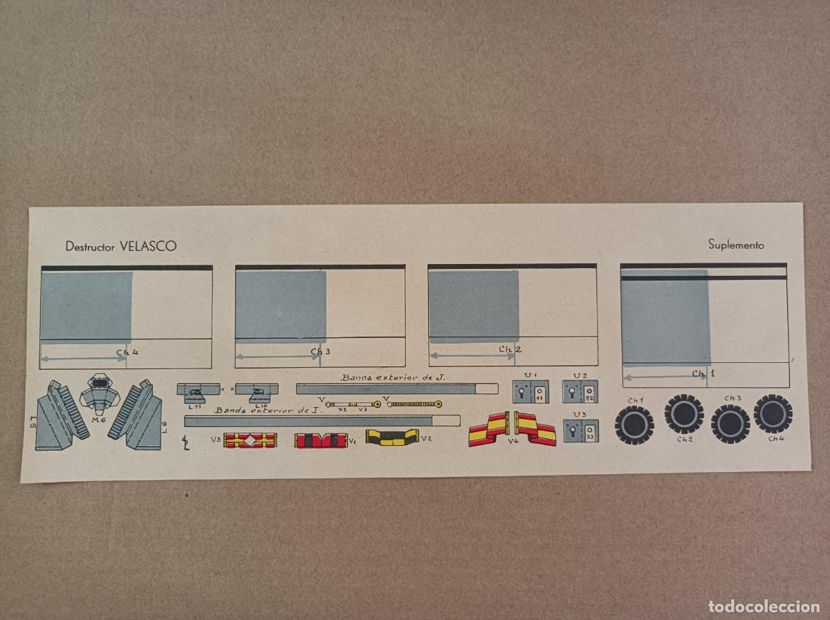 Coleccionismo recortables: RECORTABLE DESTRUCTOR VELASCO - Foto 14