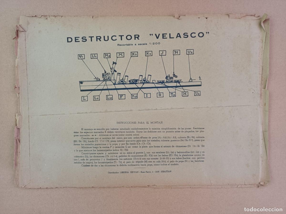 Coleccionismo recortables: RECORTABLE DESTRUCTOR VELASCO - Foto 26