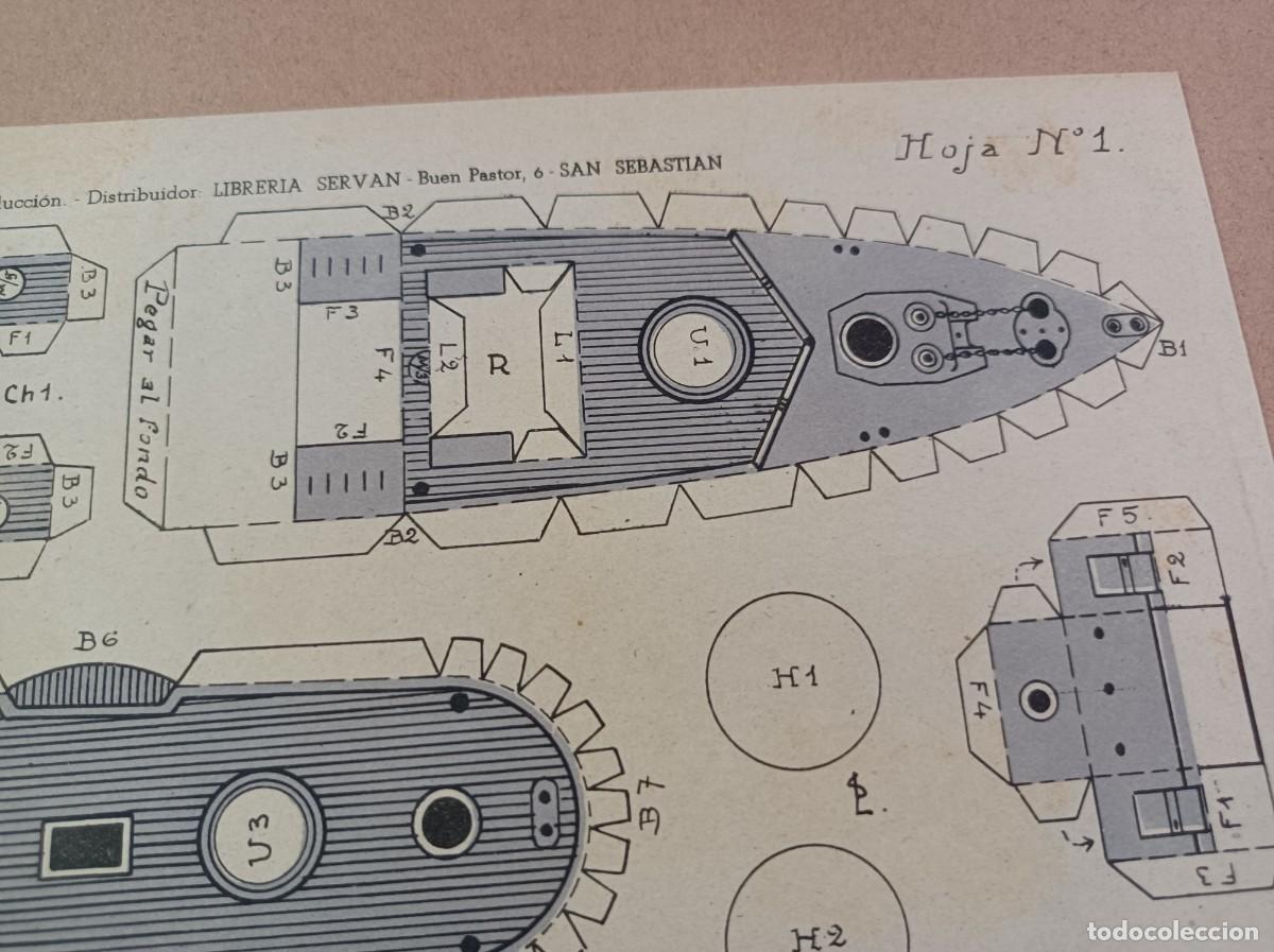 Coleccionismo recortables: RECORTABLE DESTRUCTOR VELASCO - Foto 8