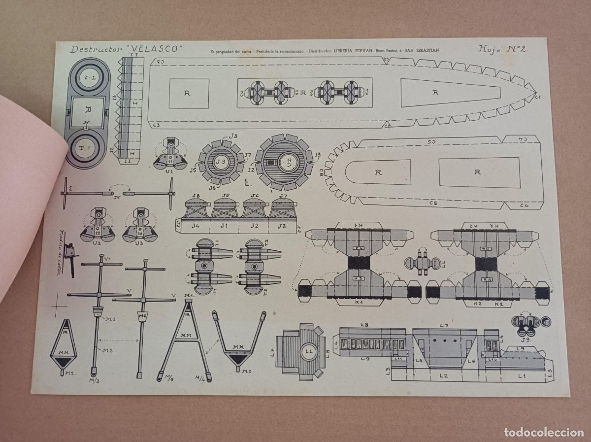 Coleccionismo recortables: RECORTABLE DESTRUCTOR VELASCO - Foto 12