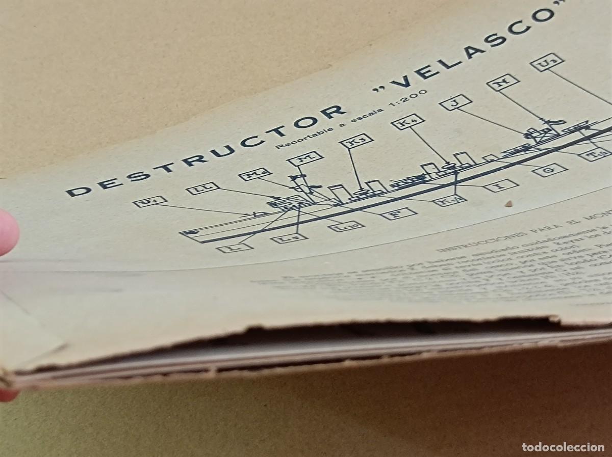 Coleccionismo recortables: RECORTABLE DESTRUCTOR VELASCO - Foto 28