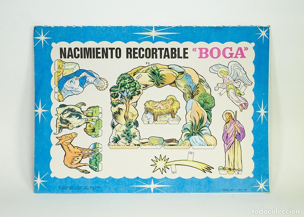 Coleccionismo Recortables: Nacimiento Recortable BOGA A&ntilde;o 1968. Nuevo. Completo. A estrenar
