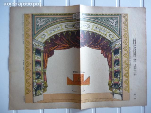 Coleccionismo Recortables: RECORTABLE DECORACIONES DE TEATRO EMBOCADURA SUCESORES DE HERNANDO MADRID 32 X 44 CM