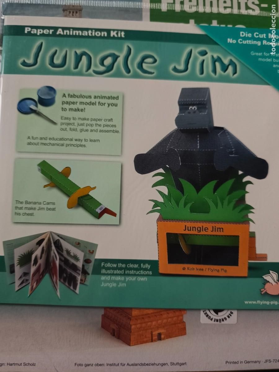 Collectables Paper Dolls: Jungle Jim. Recortable animado. Flying pig.