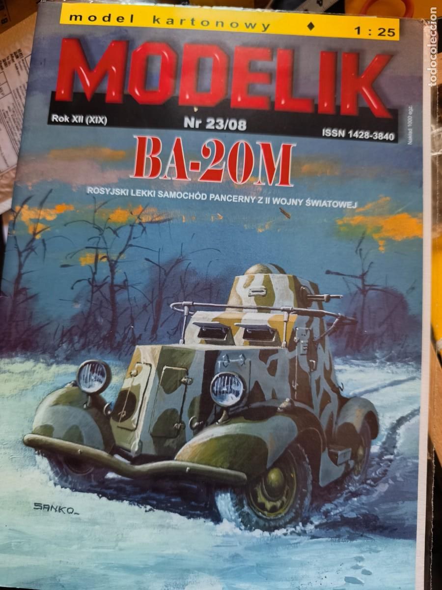 Coleccionismo Recortables: BA-20M + lase frame. Recortable. Modelik.