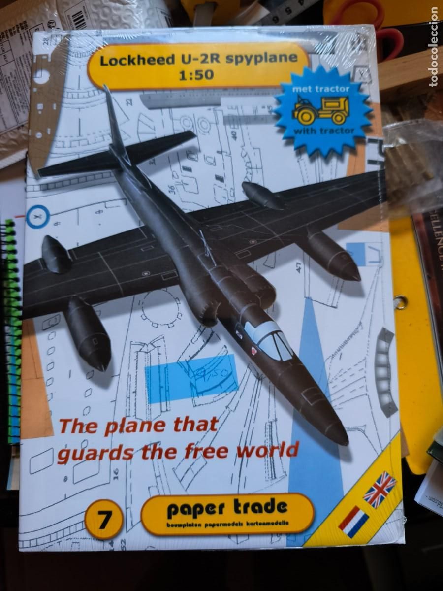Coleccionismo Recortables: Avion espia U-2R. Recortable. Paper trade.