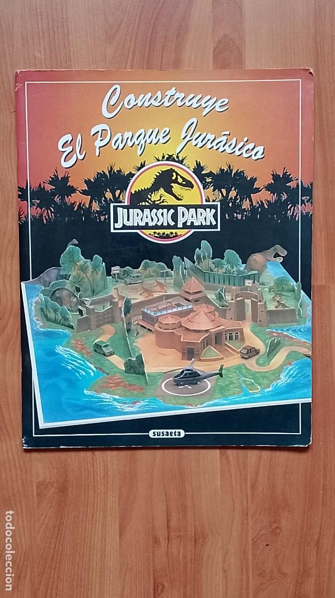 Coleccionismo Recortables: JURASSIC PARK - Construye el Parque Jur&aacute;sico - Recortable - Susaeta 1993