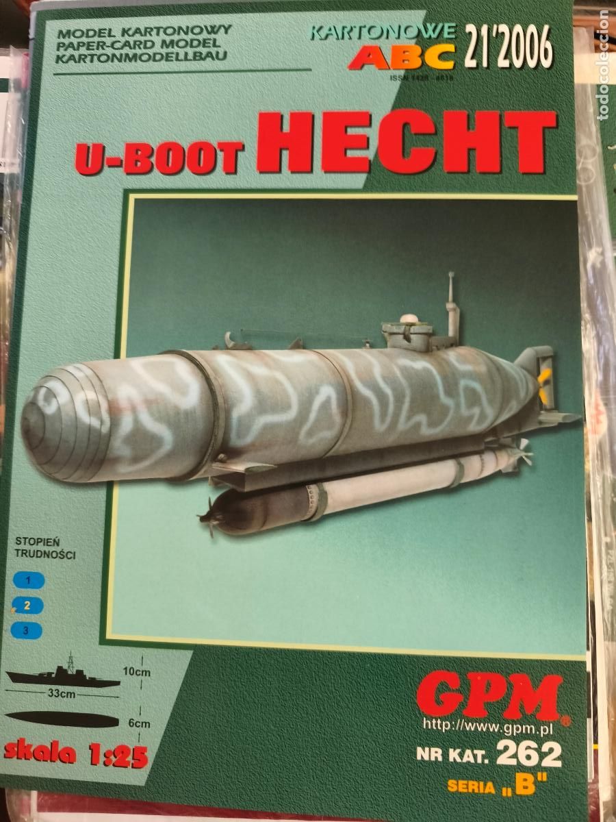 Coleccionismo Recortables: U-Boot Hecht. Recortable. GPM