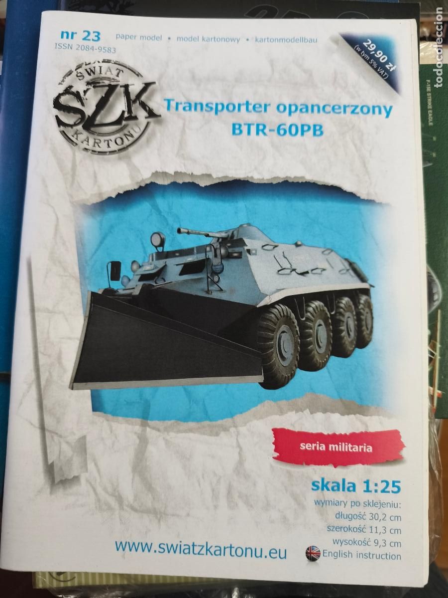 Coleccionismo Recortables: BTR-60PB. Recortable. SZK