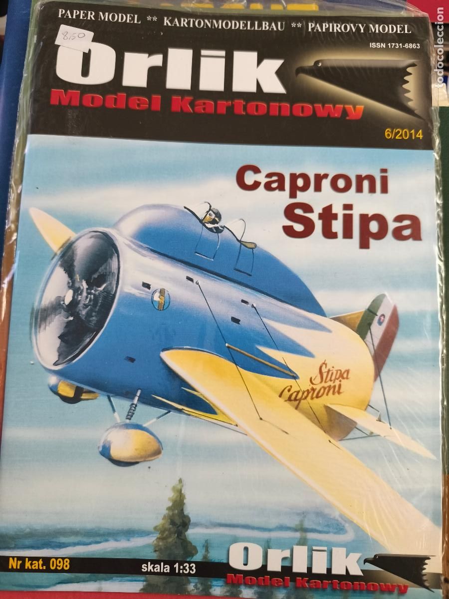 Coleccionismo Recortables: Caproni Stipa. Recortable. Orlik