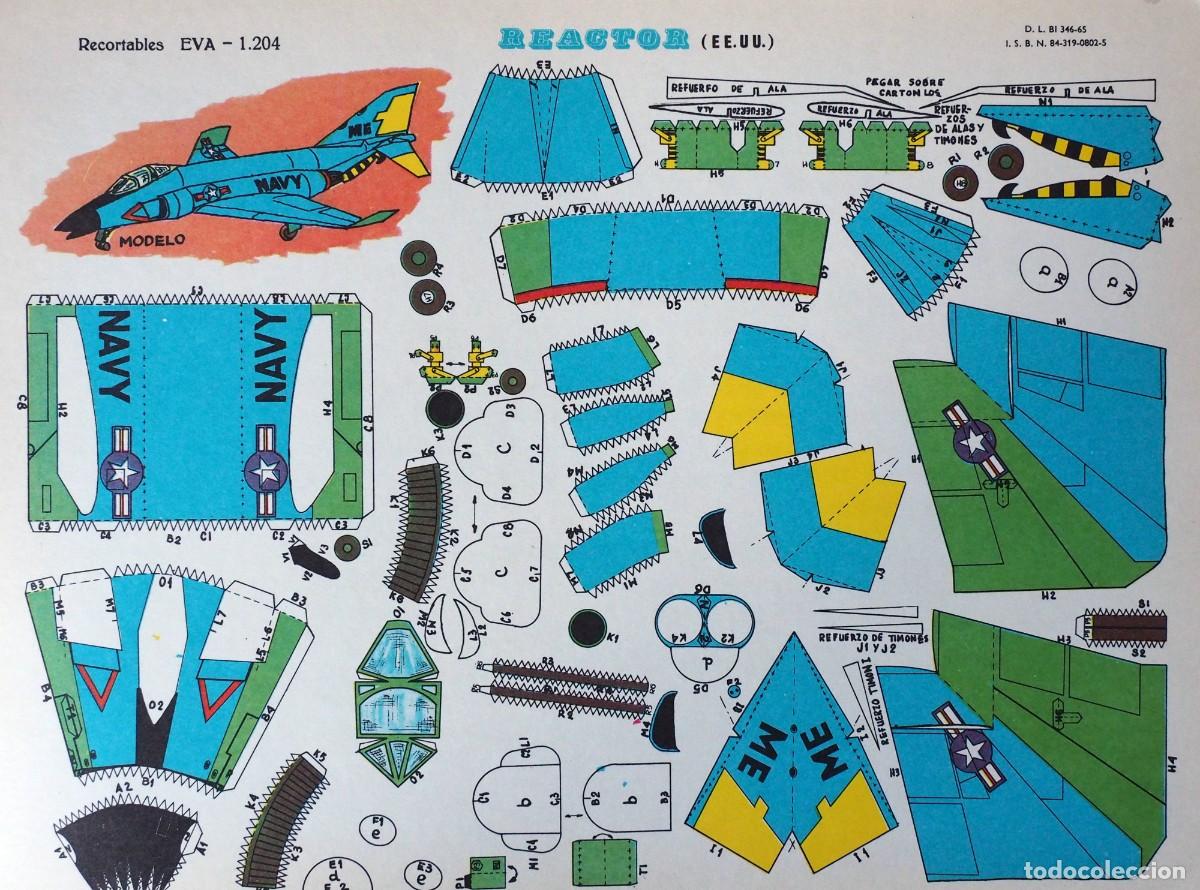 Coleccionismo Recortables: RECORTABLE EVA N&ordm; 1204. REACTOR (EE.UU.). A&Ntilde;O 1965