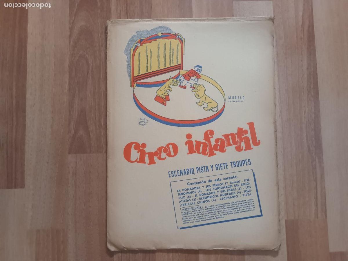 Coleccionismo Recortables: RECORTABLE CIRCO INFANTIL. ESCENARIO, PISTA Y SIETE TROUPES. Ediciones la tijera.