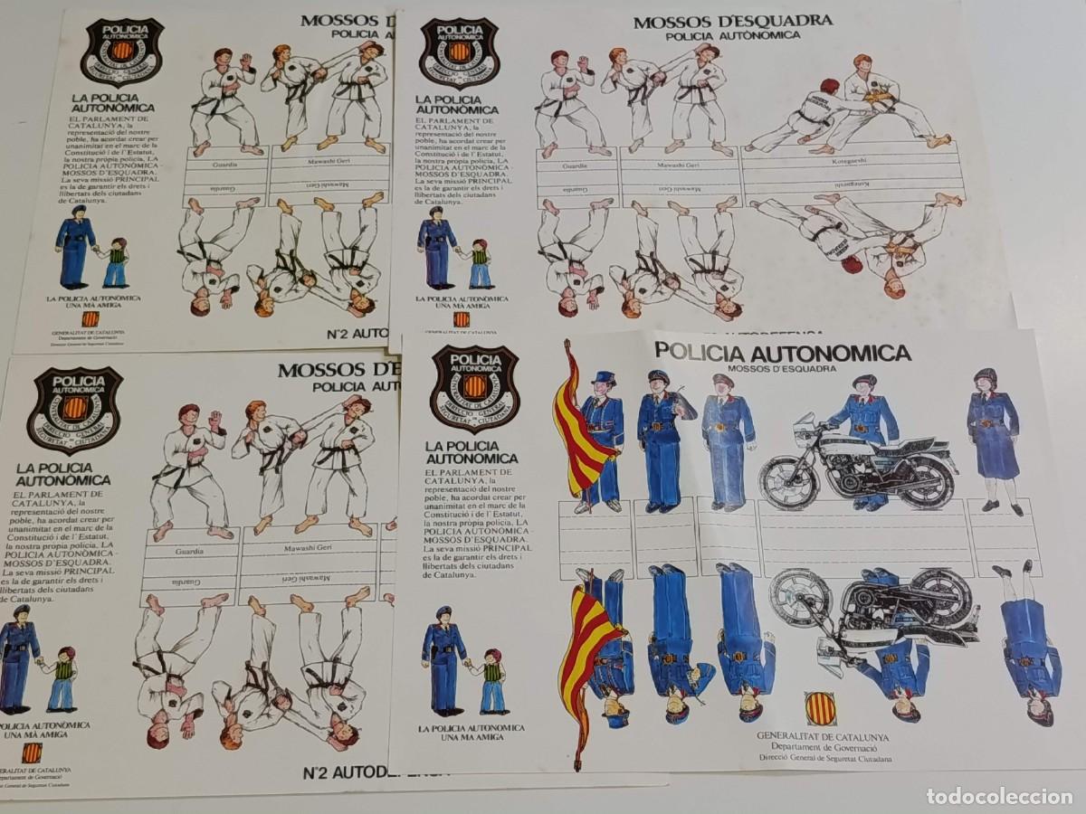 Coleccionismo Recortables: Recortables Polic&iacute;a auton&oacute;mica Mossos d'esquadra