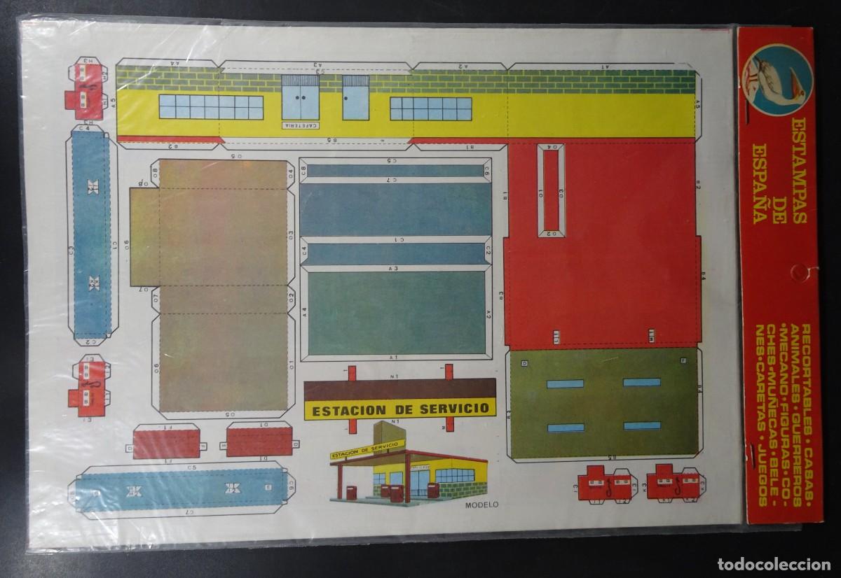 Coleccionismo recortables: BLISTER CON 10 RECORTABLES, ESTAMPAS DE ESPA&Ntilde;A, RECORTABLE ESTACI&Oacute;N DE SERVICIO, VER FOTOS