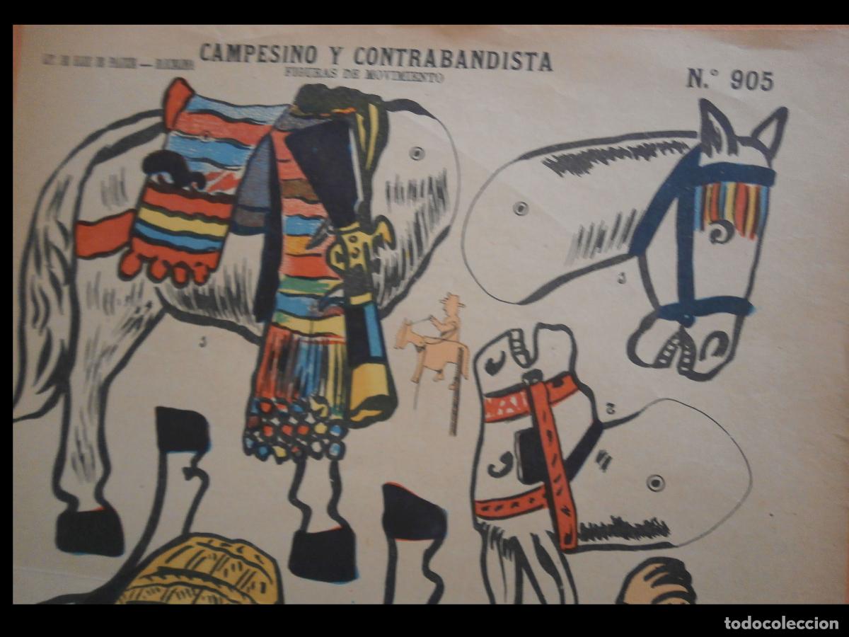 Coleccionismo recortables: Recortable. Campesino y Contrabandista. Figuras de Movimiento