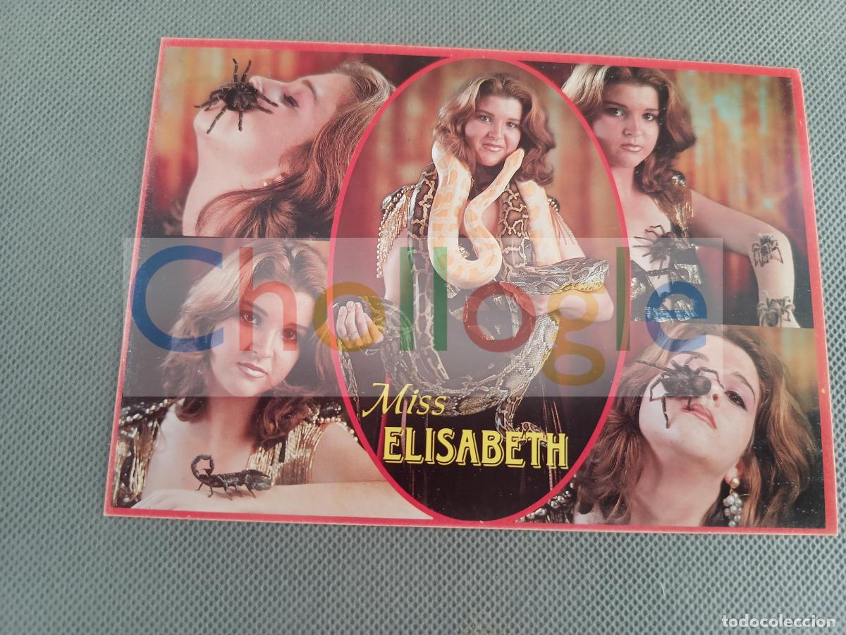 Coleccionismo recortables: POSTAL FAKIR FEMENINA MISS ELISABETH